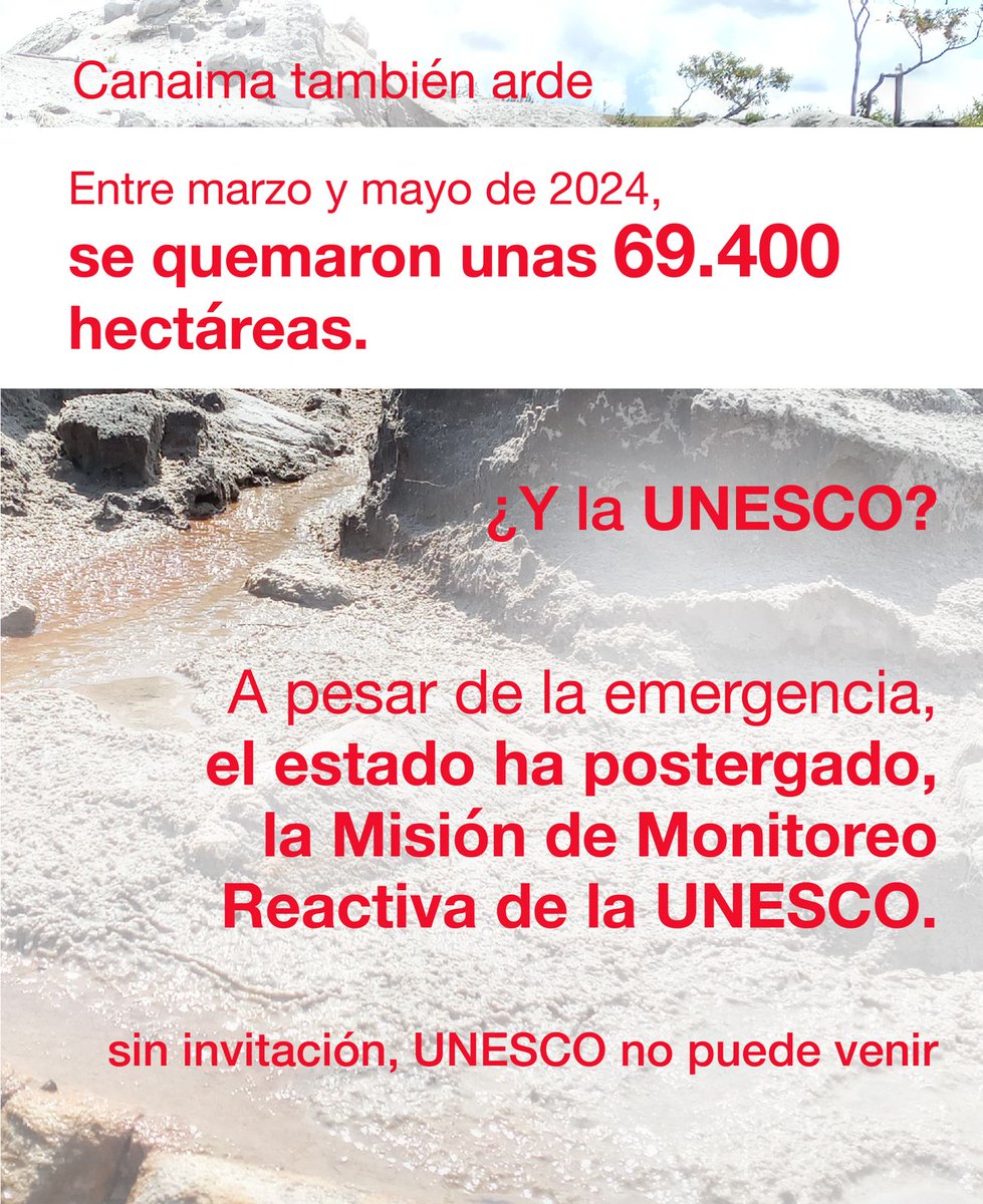 SOS Orinoco (@sosorinoco) on Twitter photo El #12Junio fue el "Día del PN Canaima" y suponemos que el régimen <a href="/NicolasMaduro/">Nicolás Maduro</a> CELEBRÓ EL AUMENTO de minería ilegal que ellos están impulsando en esta joya de biodiversidad, sitio de patrimonio mundial de <a href="/UNESCO/">UNESCO 🏛️ #Education #Sciences #Culture 🇺🇳</a>
‼️ Seguimiento de <a href="/SOSOrinoco/">SOS Orinoco</a> indica aumento de 122 hectáreas El #12Junio fue el "Día del PN Canaima" y suponemos que el régimen <a href="/NicolasMaduro/">Nicolás Maduro</a> CELEBRÓ EL AUMENTO de minería ilegal que ellos están impulsando en esta joya de biodiversidad, sitio de patrimonio mundial de <a href="/UNESCO/">UNESCO 🏛️ #Education #Sciences #Culture 🇺🇳</a>
‼️ Seguimiento de <a href="/SOSOrinoco/">SOS Orinoco</a> indica aumento de 122 hectáreas