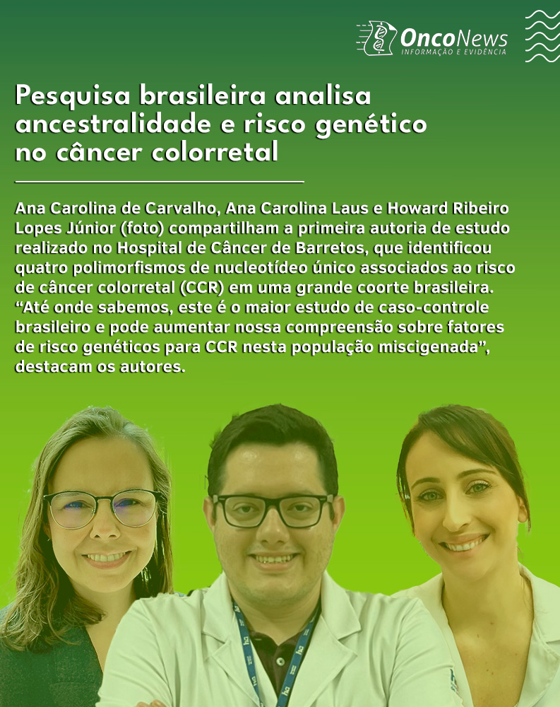 OncoNews (@portalonconews) on Twitter photo Embora diversos polimorfismos de nucleotídeo único (SNPs) tenham sido associados ao risco de câncer colorretal em populações europeias e asiáticas, estudos em populações miscigenadas, como a brasileira, permanecem escassos. Leia mais: tinyurl.com/5862u93x <a href="/hospitaldeamor/">Hospital de Amor</a> Embora diversos polimorfismos de nucleotídeo único (SNPs) tenham sido associados ao risco de câncer colorretal em populações europeias e asiáticas, estudos em populações miscigenadas, como a brasileira, permanecem escassos. Leia mais: tinyurl.com/5862u93x <a href="/hospitaldeamor/">Hospital de Amor</a>
