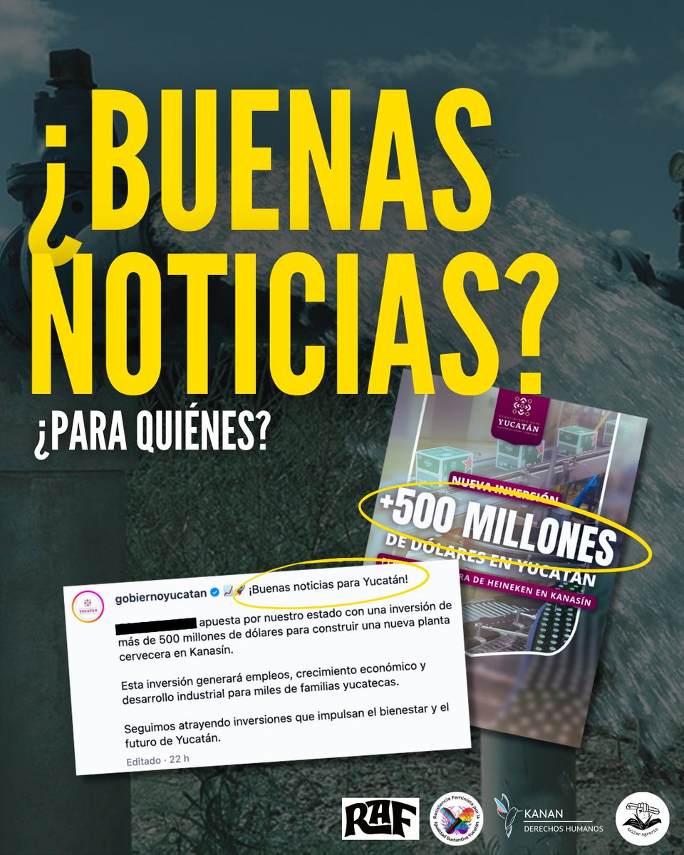 kanan_ddhh's tweet photo. Con la reciente publicación del gobierno de Yucatán nos preguntamos… ¿Para quienes son buenas noticias? ⁉️🗣️

¿Tú que opinas de esto? 👇🏼

@RAFeminista  @IgualdadYucatan https://t.co/B1T6oyc6lZ