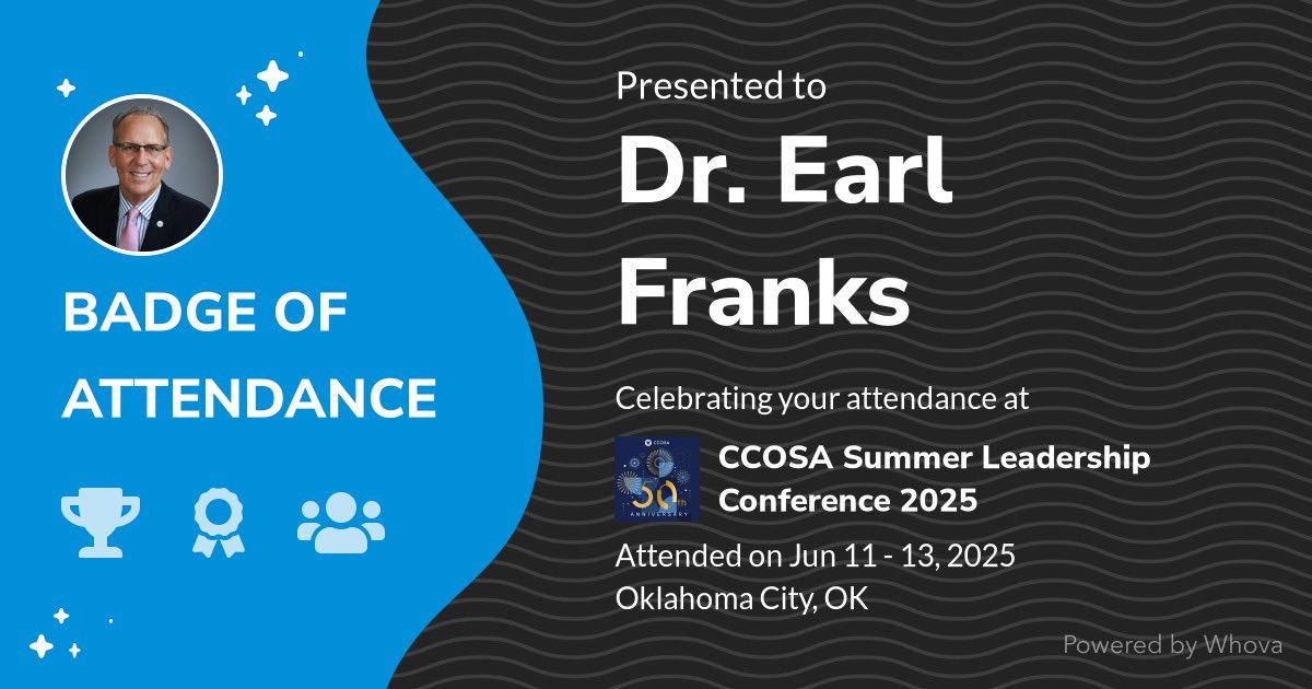 Congratulations to <a href="/CCOSA/">CCOSA</a> on 50 years of developing, supporting, and advocating for Oklahoma’s educational leaders and the students they serve. <a href="/NAESP/">National Assoc. of Elementary School Principals</a> sincerely appreciates our longtime partnership—best wishes for 50 more.
