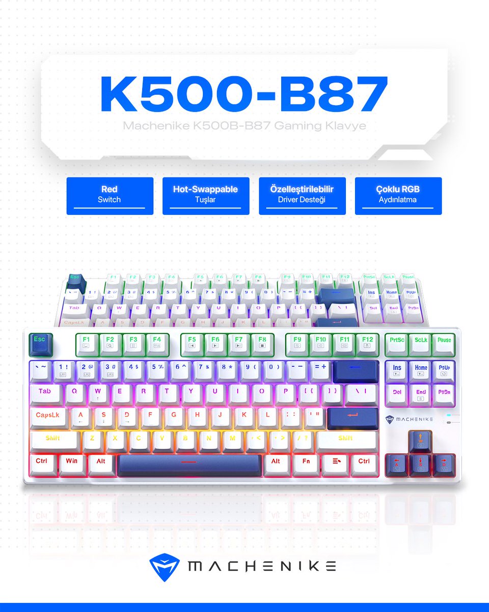 🎯 Machenike K500-B87 ile Oyuna Renk Kat!

Hem performans hem estetik arayanlar için özel olarak tasarlandı.

🎮 Machenike K500-B87 – Kontrol Senin Parmaklarında

#Machenike #K500B87 #GameYourWay