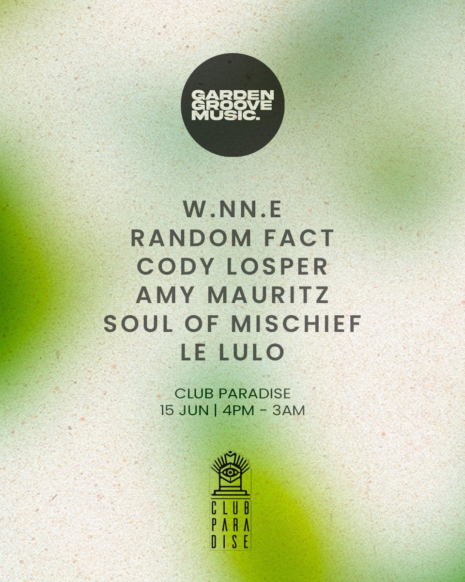 Sunday we on at Club Paradise for a full day affair! It’s our annual youth day party, come see! 

tickets via gardengroove.co.za/tickets