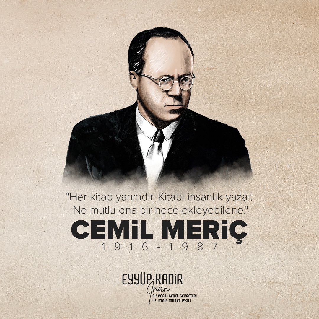 Gübreden güzel çiçekler fışkırır, doğru! 

Ama lağımdan çiçek fışkırdığı görülmüş mü?

Cemil Meriç, Umrandan Uygarlığa

Milletin değerlerini küçümseyen, Batı’ya hayran, halka uzak siyaset anlayışına karşı; yerli, milli ve hakikatli duruşun adıydı Cemil Meriç.

Fikir ve mücadele