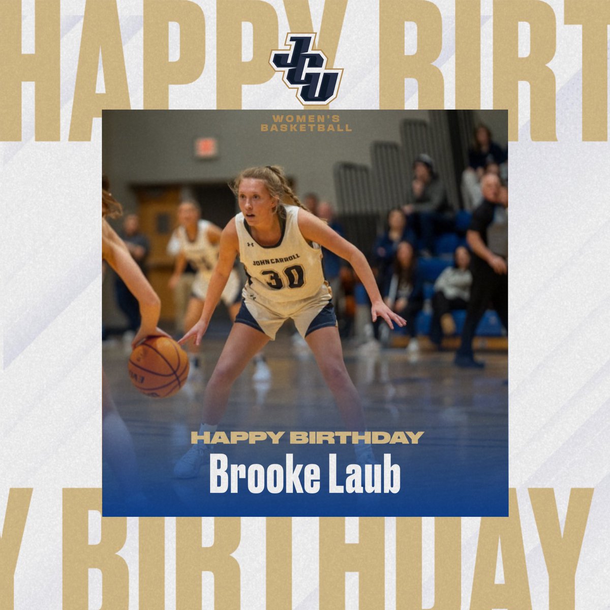 JCU_WBB's tweet image. Blue ⚡️ Nation, join me in wishing happy birthday to junior, Brooke Laub!! We hope you have a great day ❤️