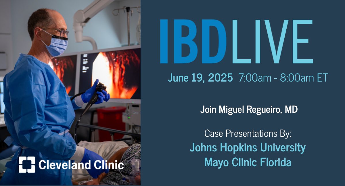 Rita Rys (@ritarys1) on Twitter photo 🌟 Tune in for IBD LIVE on Thursday, June 19, at 7 AM ET! 🌟 Discuss cases from IBD Centers around the world with <a href="/MRegueiroMD/">Miguel Regueiro</a>. Connect with colleagues and earn CME credit – eligible for ABIM, ABS, ABP MOC points. Register now: ddicme.com/event/ibd-live…
 🌟 Tune in for IBD LIVE on Thursday, June 19, at 7 AM ET! 🌟 Discuss cases from IBD Centers around the world with <a href="/MRegueiroMD/">Miguel Regueiro</a>. Connect with colleagues and earn CME credit – eligible for ABIM, ABS, ABP MOC points. Register now: ddicme.com/event/ibd-live…
