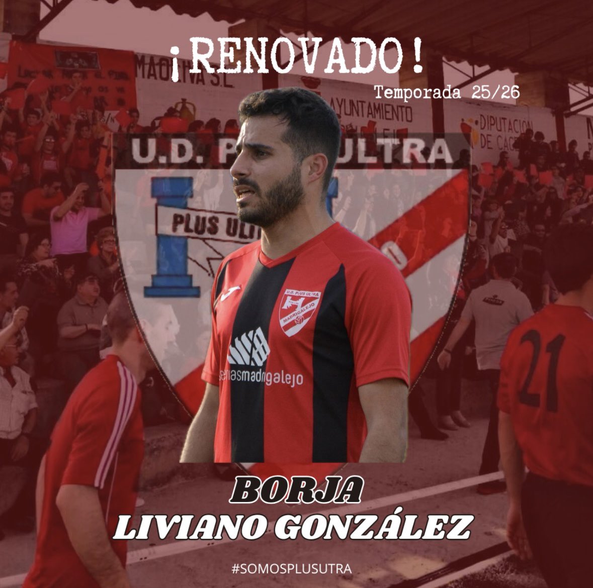📣 𝗥𝗘𝗡𝗢𝗩𝗔𝗗𝗢 | Borja, continúa un año más como uno de nuestros capitanes.

Mucha experiencia en esta categoría donde nos aportará compromiso y mucha calidad para el mediocampo, nos espera un gran año.

Aúpa Plus ultra
❤️🖤