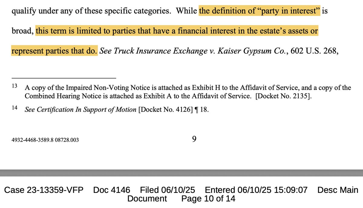 well, this answers any of the wonder surrounding RC and his status as co-debtor, creditor and party in interest within the Bed Bath Chapter 11.

I should have read docket 4146 sooner. thanks plan man.

$BBBY $BBBYQ