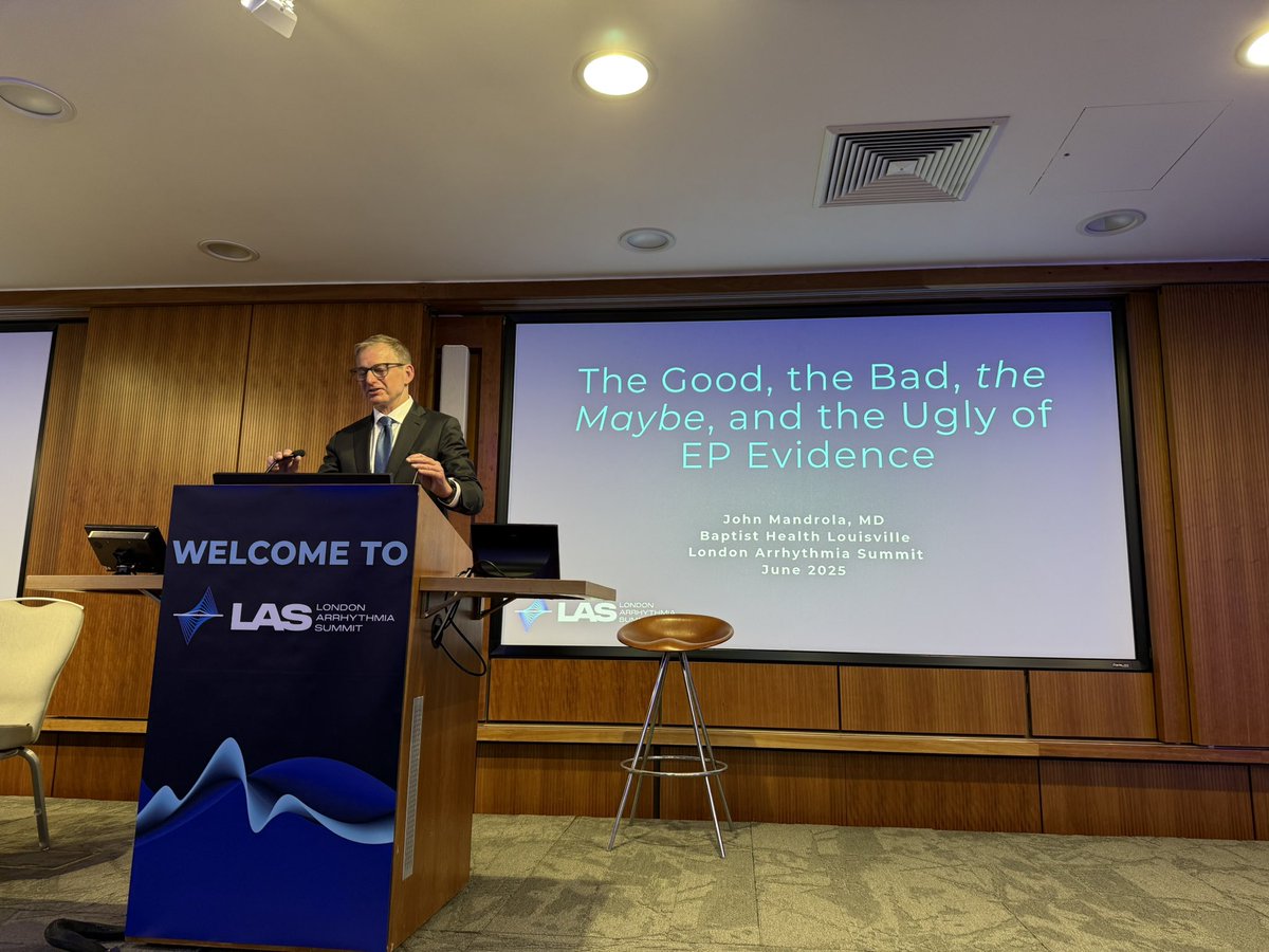DrAshNisbet (@drashnisbet) on Twitter photo As always, thought provoking, unbiased and highly engaging critical appraisal of the studies underpinning our modern EP practice! Absolutely fantastic entertaining talk by <a href="/drjohnm/">John Mandrola, MD</a> <a href="/LDN_Arrhythmia/">London Arrhythmia Summit</a> As always, thought provoking, unbiased and highly engaging critical appraisal of the studies underpinning our modern EP practice! Absolutely fantastic entertaining talk by <a href="/drjohnm/">John Mandrola, MD</a> <a href="/LDN_Arrhythmia/">London Arrhythmia Summit</a>