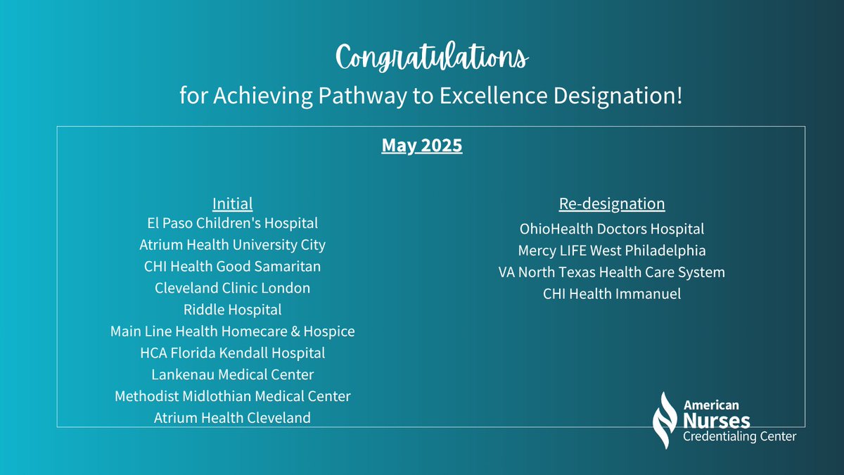 Congratulations to Pathway's recent designees!