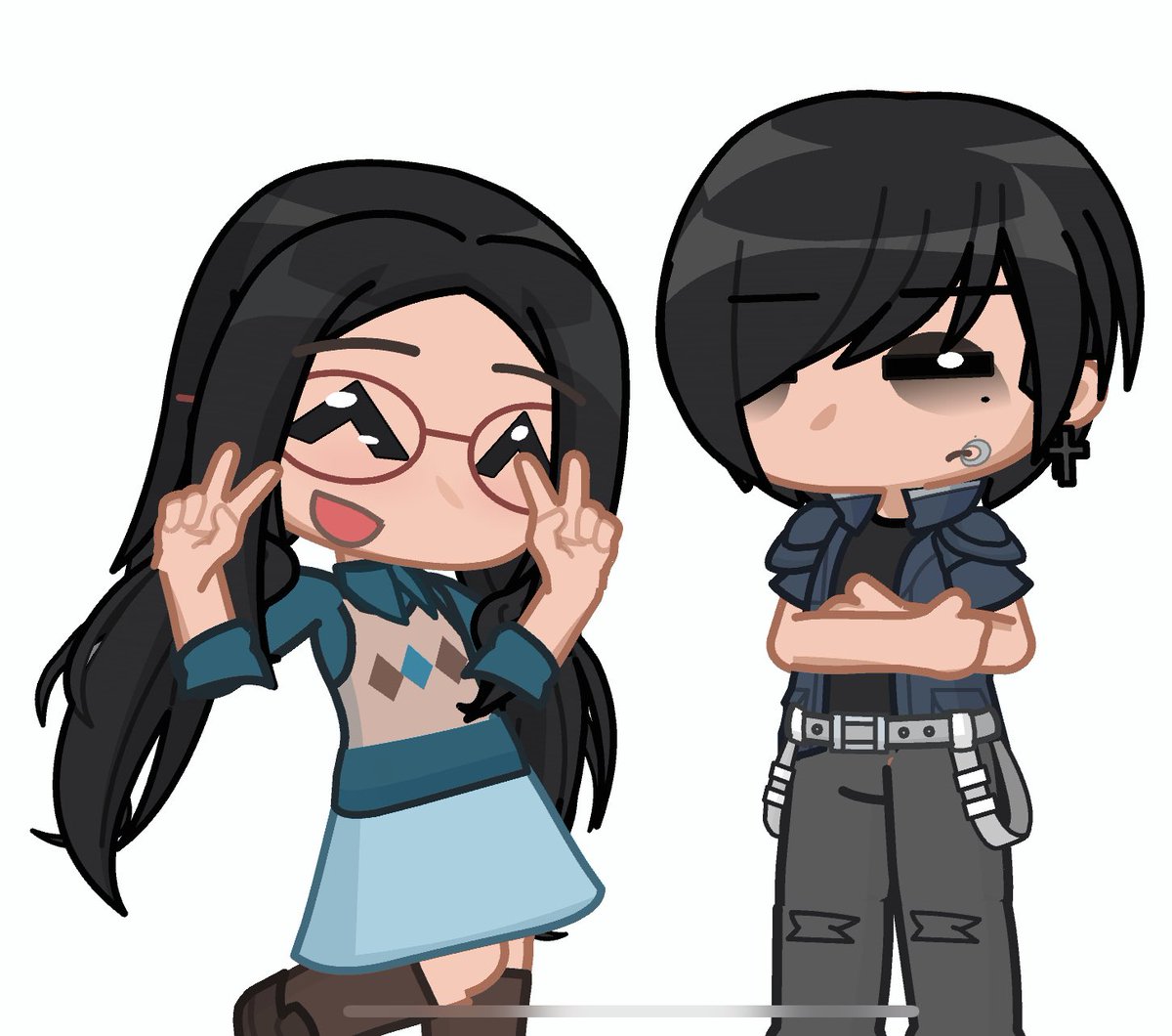 Decided to make prudence and zack (Aka the twins /j) I LOVE THESE TWO HAHSJSUSJW

Such a chaotic duo lol