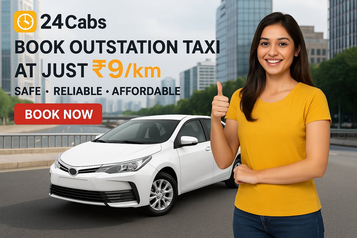 24cabs07's tweet photo. Safe &amp; Reliable tour with 24Cabs !
For more query : https://t.co/6xydAQE1Ev

#travel #indiancity #outstationride #bookcabonline #metrocity #ridewithus https://t.co/hA3zn3Jnpp
