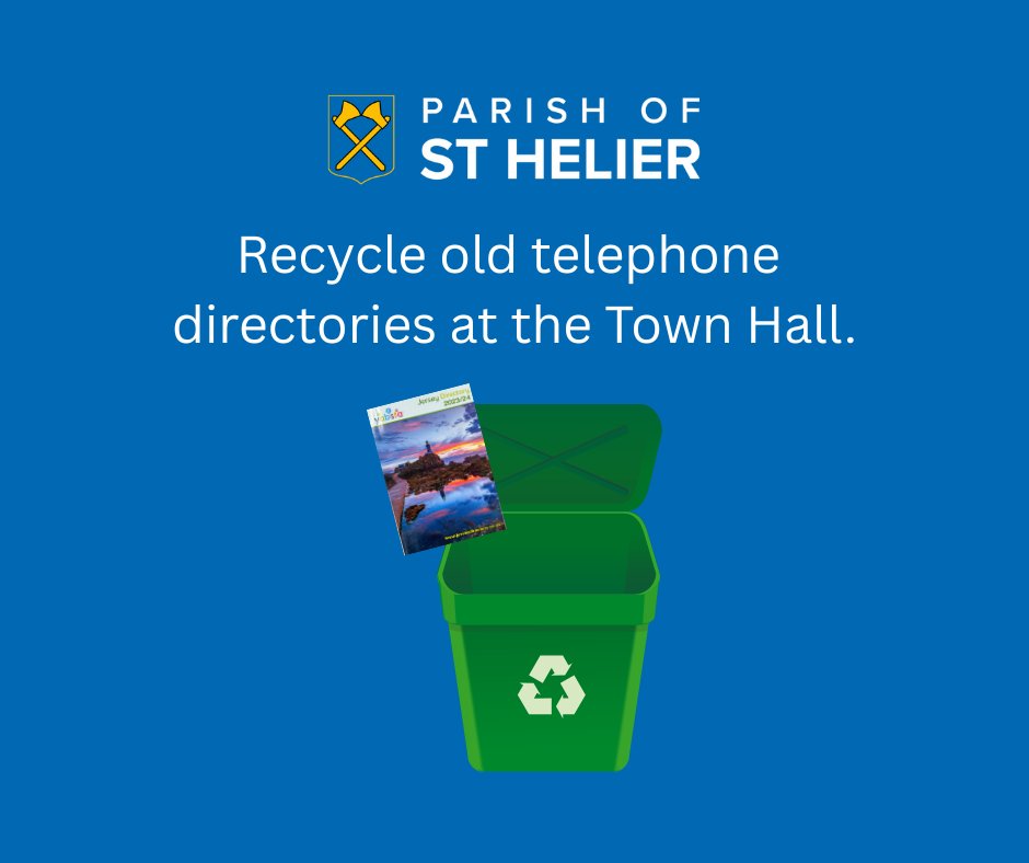One month left to recycle your old phone directory at the Town Hall. ☎️

Old directories can be recycled at the Town Hall before Monday, 14th July. Please drop old books into Customer Services between 08:45 and 16:45 Monday to Friday.
