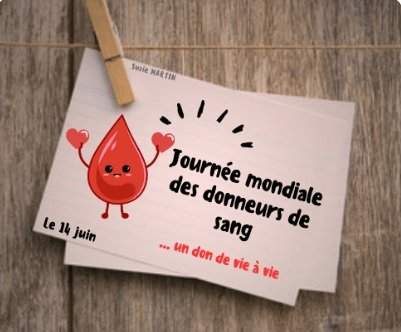 Le 14 juin: #journée #don #dondesang #dondeplasma