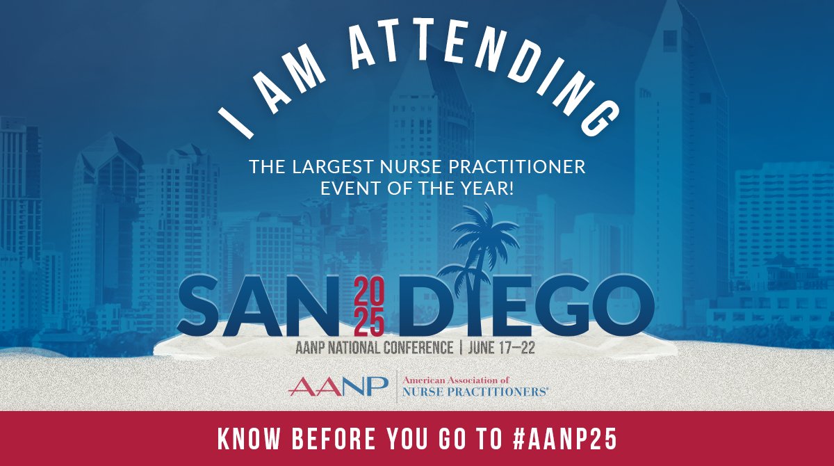 AANP_NEWS's tweet image. The biggest nurse practitioner event of the year is less than a week away! Read more about the Welcome Reception, keynote speaker and learn what San Diego has to offer in this article for the AANP News Feed. bit.ly/know-aanp25 #NPsLead