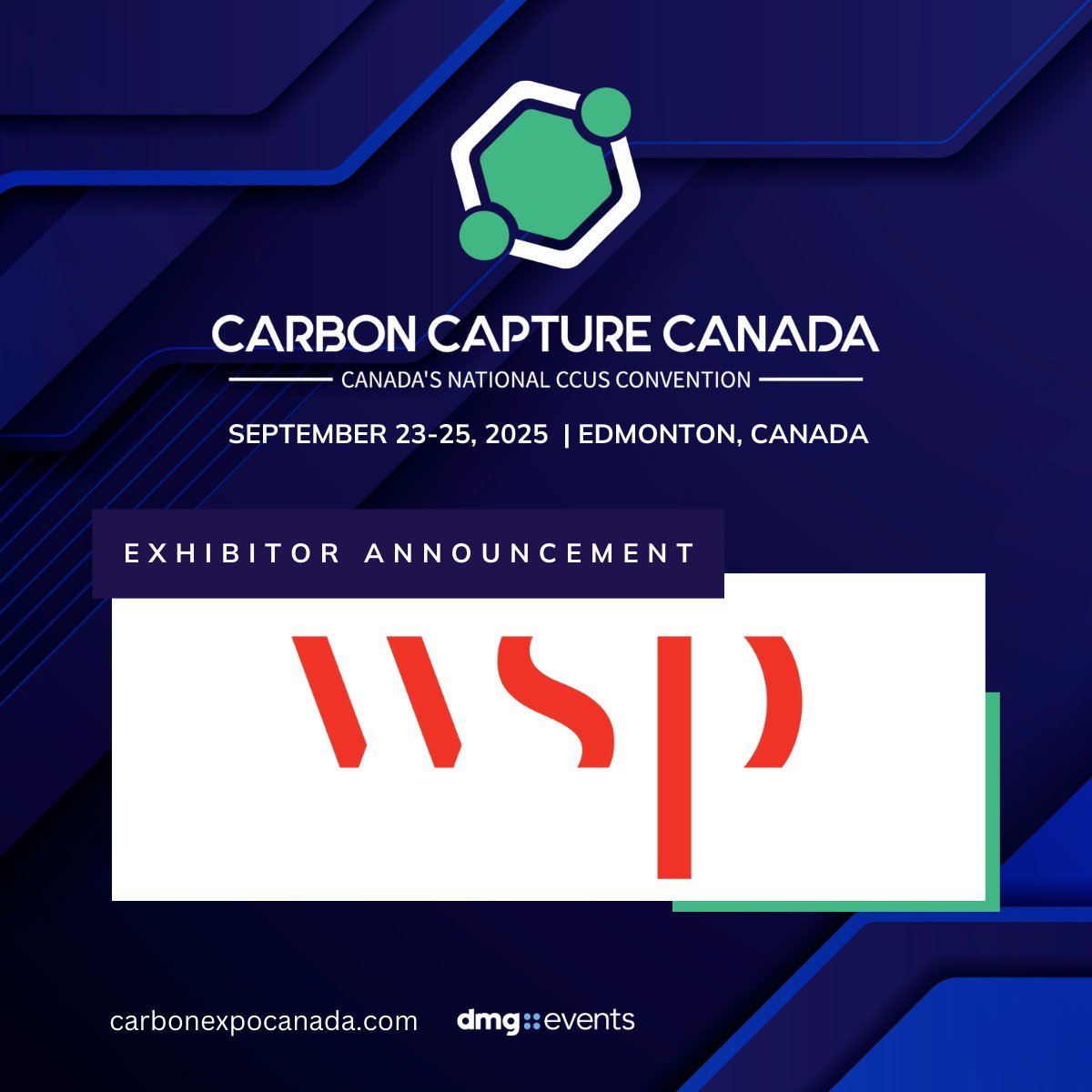 The momentum is growing! More leading organizations are coming together at Carbon Capture Canada 2025 to showcase cutting-edge CCUS solutions.

Wiseworth Canada, Wood, WSP

Be part of Canada’s premier hub for carbon innovation: carbonexpocanada.com