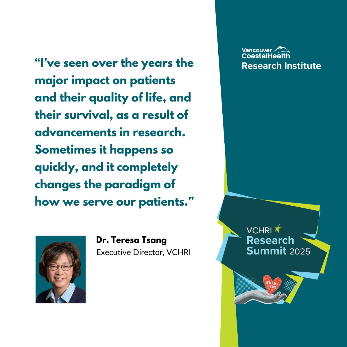 VCH Research Institute (@vchresearch) on Twitter photo <a href="/AbCelleraBio/">AbCellera</a> <a href="/HlthResearchBC/">Michael Smith Health Research BC</a> Dr. Teresa Tsang, executive director of VCHRI, emphasized the transformative impact of research advancements on patient care, outcomes & quality of life. <a href="/TTcardUBC/">Teresa S.M.Tsang, MD</a> <a href="/AbCelleraBio/">AbCellera</a> <a href="/HlthResearchBC/">Michael Smith Health Research BC</a> Dr. Teresa Tsang, executive director of VCHRI, emphasized the transformative impact of research advancements on patient care, outcomes & quality of life. <a href="/TTcardUBC/">Teresa S.M.Tsang, MD</a>