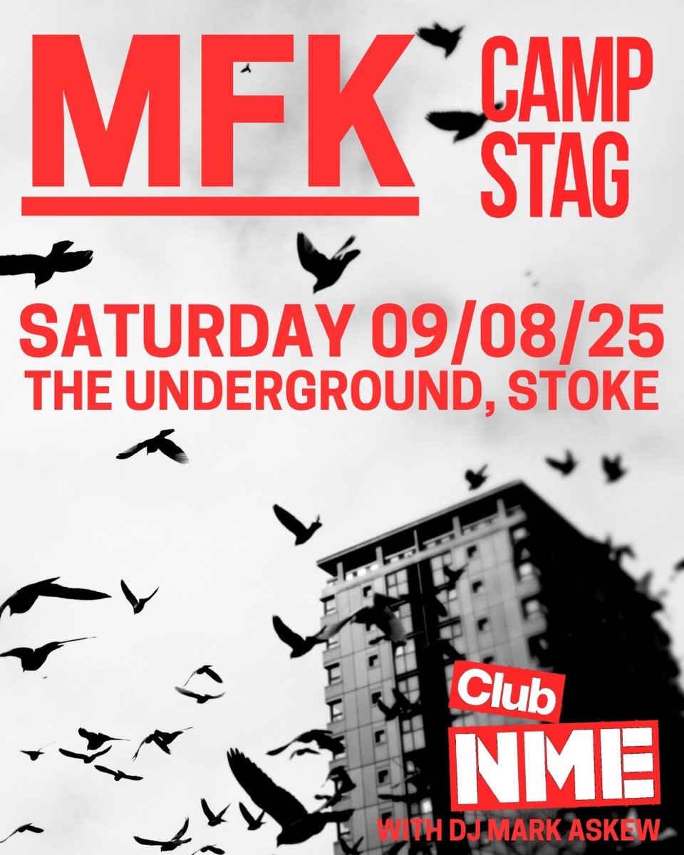 CAMP STAG (@campstag) on Twitter photo Crawling out from under our rock to play with our best mates MFK at <a href="/undergroundsot/">TheUndergroundStoke</a> on 9th August, then party like it’s 2005 afterwards.
Get yer tickets: seetickets.com/tour/mfk-at-th… Crawling out from under our rock to play with our best mates MFK at <a href="/undergroundsot/">TheUndergroundStoke</a> on 9th August, then party like it’s 2005 afterwards.
Get yer tickets: seetickets.com/tour/mfk-at-th…