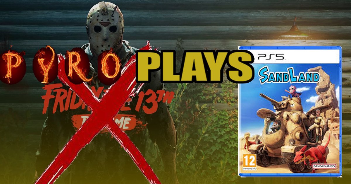 RyanPyroBiggs's tweet image. As one tradition comes to an end something else must take its place for now. 
So TONIGHT on PTV I Play #SandLand on Friday The 13th Because reasons! 

youtube.com/live/U-0WAPqzi…

See you there 
😎 🔥 ✌️ 

#Pyro
#sandland 
#akiratoriyama
#anime 
#gamer
#streamer 
#hashtag