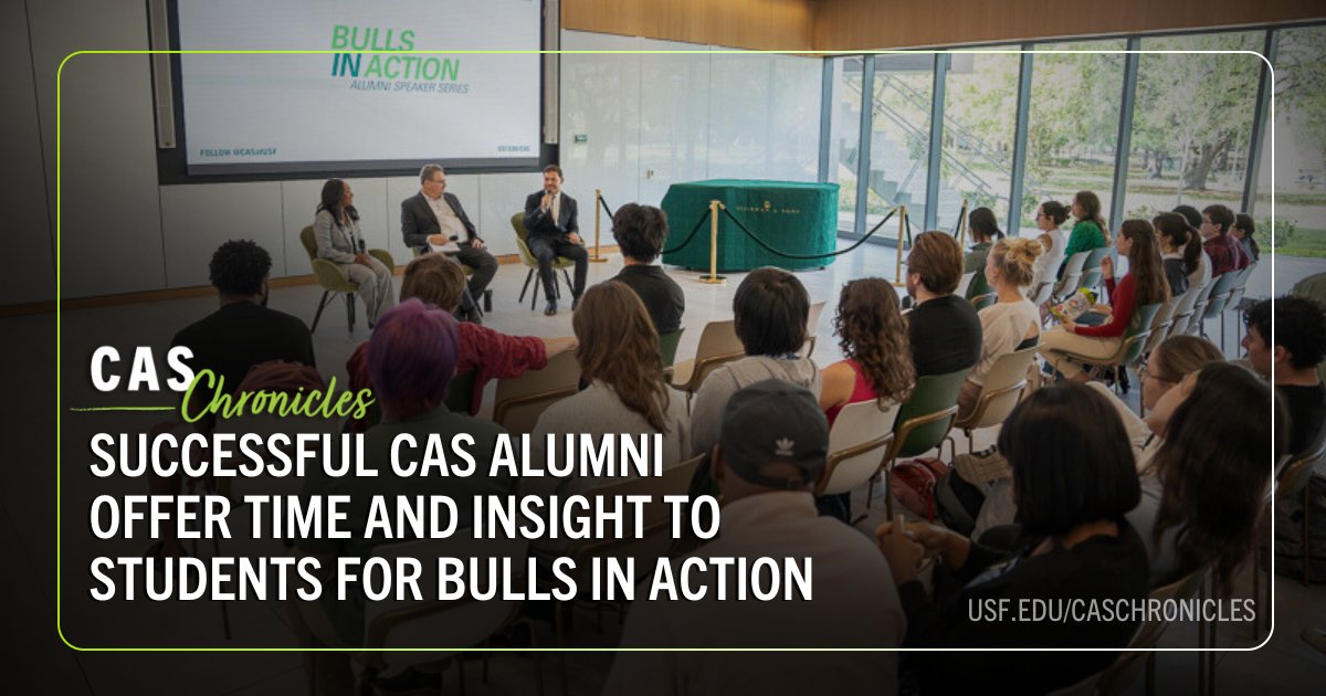 In the latest #CASChronicles, we revisit our Bulls in Action event—where two Outstanding Young Alumni shared their academic journeys and career insights with eager students.

Learn more: ow.ly/4EVJ50W8vIx