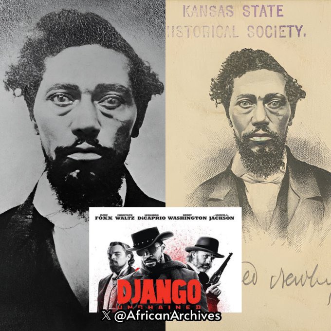 Dangerfield Newby is the actual man on which the movie D’Jango Unchained is loosely based.

He was a member of the John Brown raiders. He joined the gang to save his wife, Harriet and children from slavery. 

—Dangerfield Newby (1815 – October 17, 1859) was the oldest of John