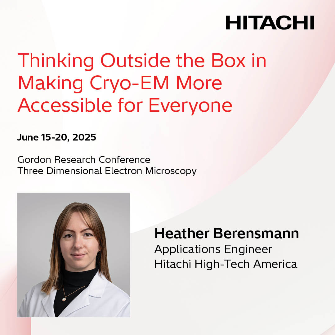 Hitachi High-Tech America (@hitachi_hta) on Twitter photo Our TEM expert Heather Barensmann will present at <a href="/GordonConf/">Gordon Research Conferences</a> Three Dimensional Electron Microscopy event. Elecron microscopy experts from around the globe will gather to discuss innovations in Cryo-EM technologies. #cryoEM #electronmicroscopy
grc.org/three-dimensio… Our TEM expert Heather Barensmann will present at <a href="/GordonConf/">Gordon Research Conferences</a> Three Dimensional Electron Microscopy event. Elecron microscopy experts from around the globe will gather to discuss innovations in Cryo-EM technologies. #cryoEM #electronmicroscopy
grc.org/three-dimensio…