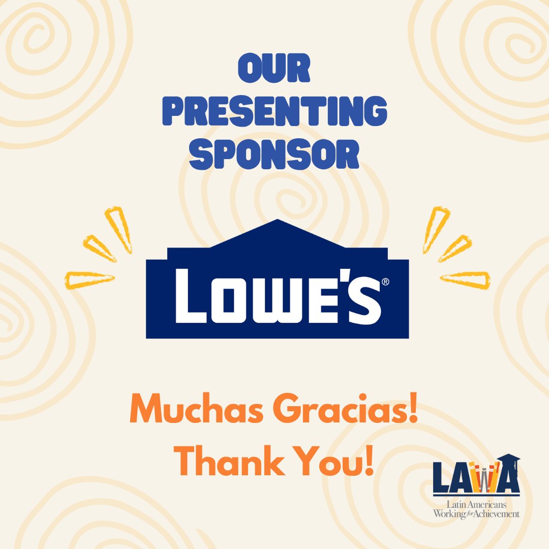 Congratulations to all 73 awarded scholars! Huge thank you to the generous donors and sponsors who worked with LAWA. With your support, we help strengthen the Latino youth. 🎓

A special thank you to Lowe's, our presenting sponsor, and Northeastern University for hosting us!