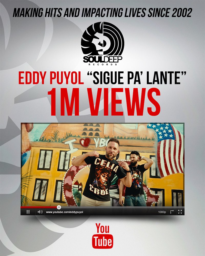 Wow… Now this cool! The #SiguePaLante music video just hit 1 Million views! Let’s gooooo! Watch the video again and make sure to like, comment and subscribe. Much love! youtube.com/watch?v=gMeRXI…