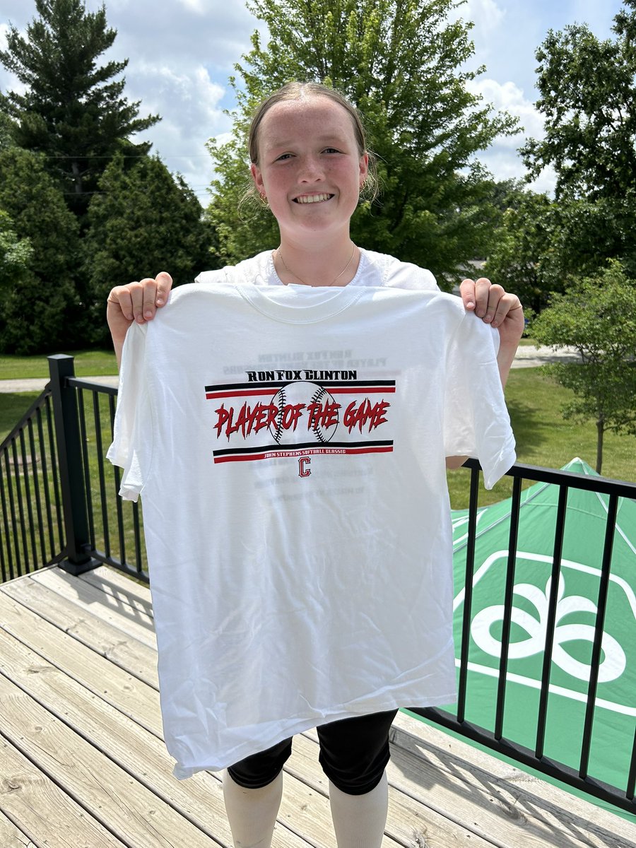 CrestonSoftball's tweet photo. 🦊Ron Fox Clinton Player of the Game🦊 Game 2🥎 Winterset 11, Atlantic 1 
Winterset- Bella Taylor C, 2-2, HR, 2 RBI
Atlantic- Makenna Schroeder, 1-2, Run scored https://t.co/KPuOBJKP48