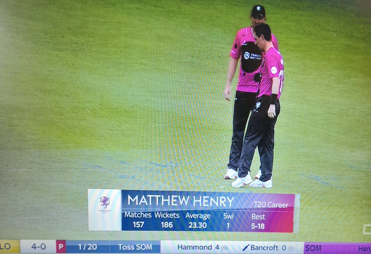 Somerset are not messing about utilising an early 18th Century Bible Commentator to take wickets.