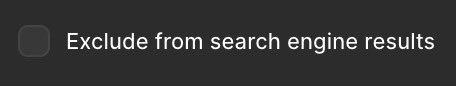 Quick win for <a href="/figma/">Figma</a> Make: actually removing the noindex meta tag when the Exclude from search engine results is unselected. 
Otherwise 100/10 rating <a href="/zoink/">Dylan Field</a>