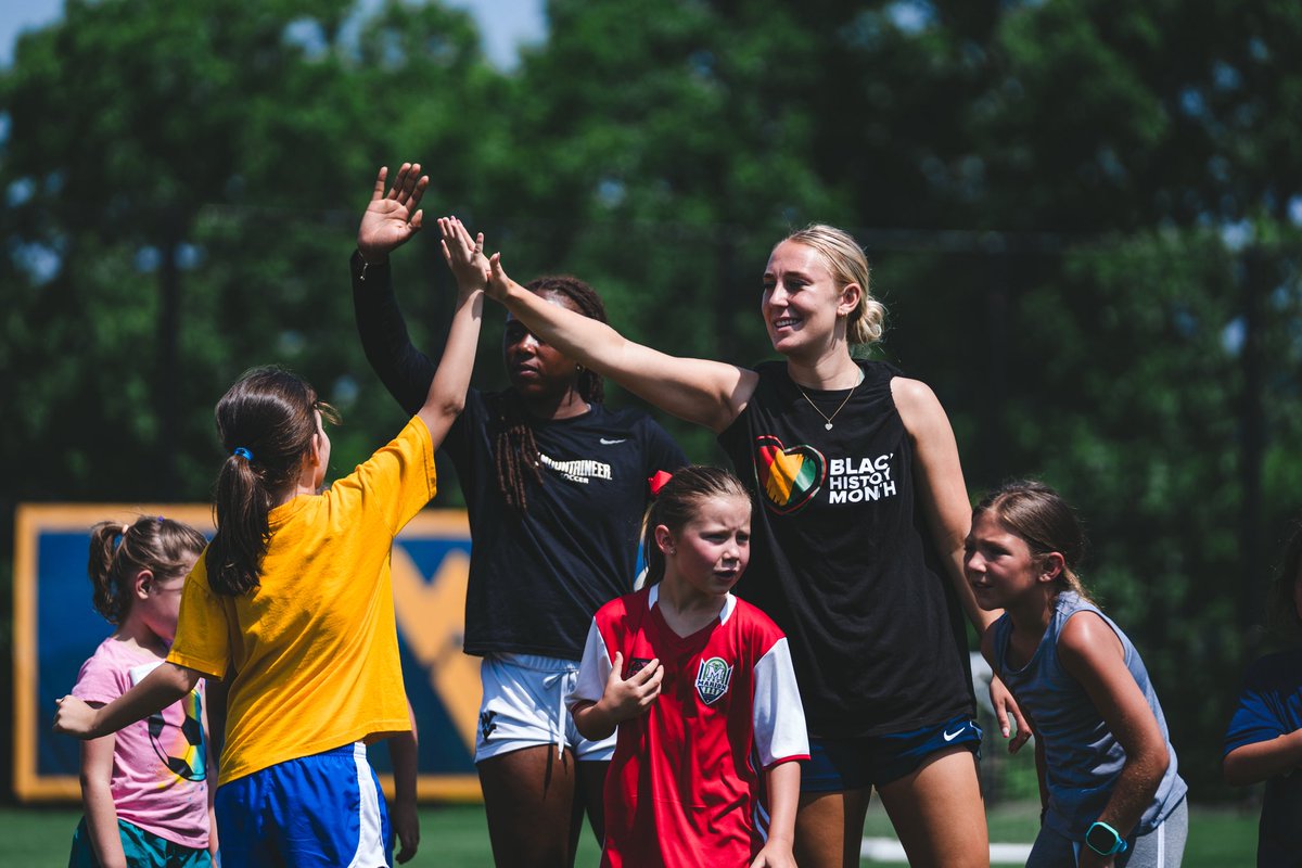 Had the best time with the kiddos at camp 🏕️⚽️

#HailWV