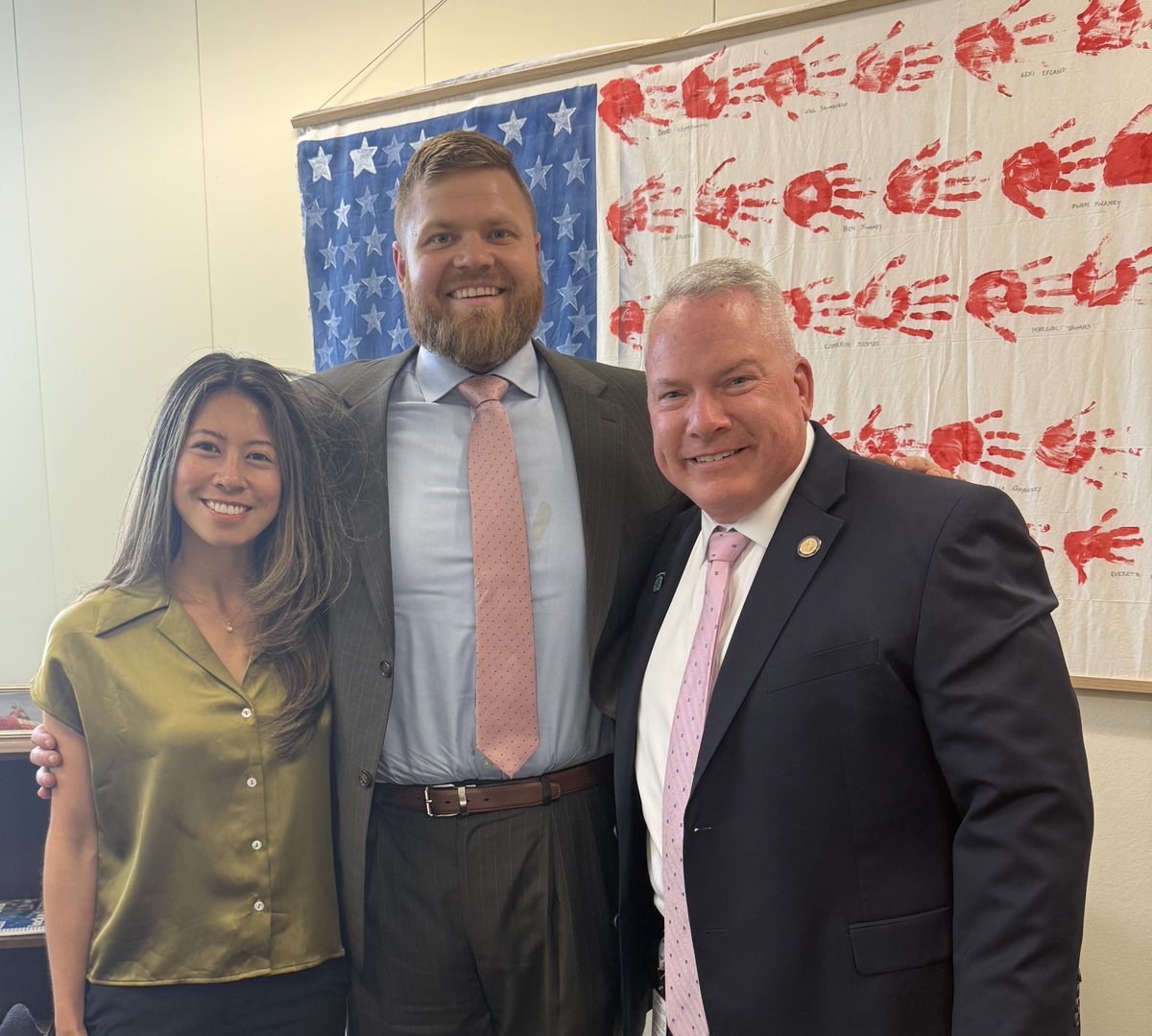 myncafp's tweet image. Thank you to Rep. @timreedernc, Rep. @CampbellforNC, and Rep. @ReecePyrtleNC for meeting with Dr. Bailey Sanford and @hannahrayala! They are both completing our policy elective, so visiting the General Assembly to discuss these reps&apos; own advocacy journeys was a great day!