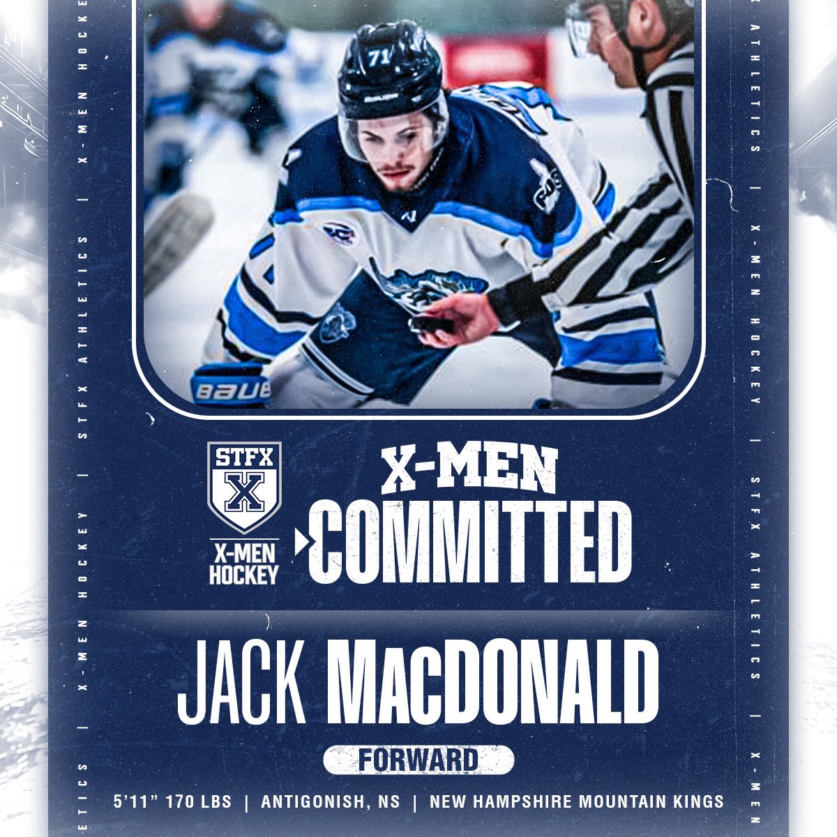 Local Antigonish native Jack MacDonald will be returning home to suit up for the X-Men this fall!
 #goxgo
