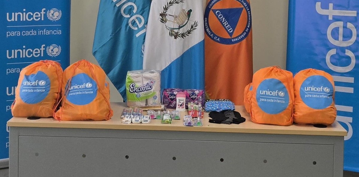 El pasado 5 de junio UNICEF hizo entrega de 2,373 kits de higiene familiar CONRED como parte de sus esfuerzos para fortalecer la preparación y respuesta ante emergencias en el país. <a href="/ConredGuatemala/">CONRED</a> <a href="/m_rodriguez_pum/">Manuel Rodriguez Pumarol</a> #Prevención