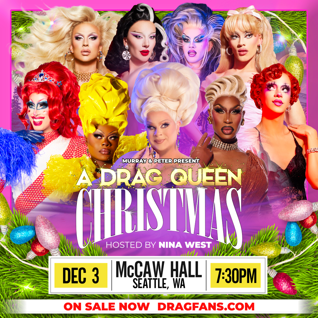 ON SALE! A Drag Queen Christmas - <a href="/McCawHall/">McCaw Hall</a> at @SeattleCenter on Dec 3rd. Hosted by fan favorite Nina West and featuring a sparkling lineup of drag superstars from RuPaul’s Drag Race, All Stars, and beyond. Must be 18+

🎟️ &gt;&gt; brnw.ch/21wTo82

#mccawhall #seattlecenter