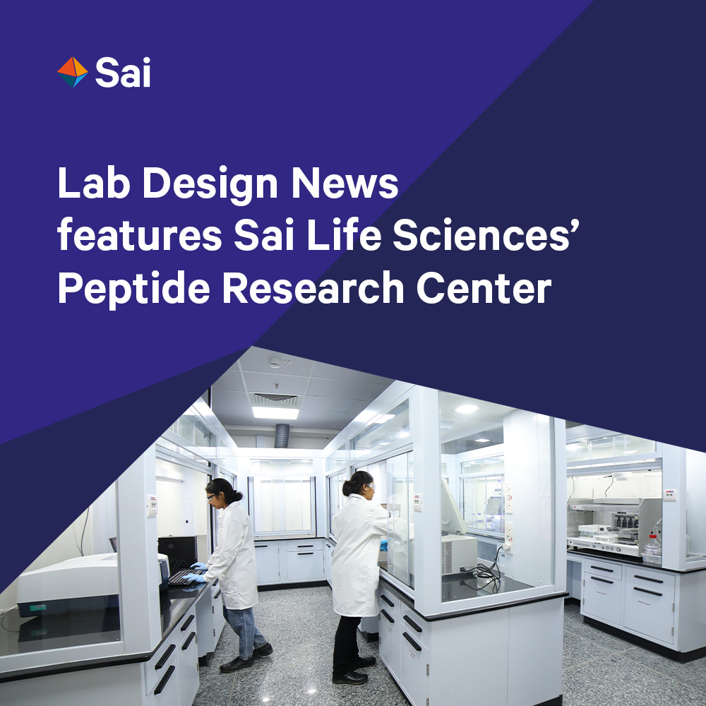 Sai Life Sciences’ newly launched Peptide Research Center was featured in Lab Design News, offering insights into the design philosophy and intent behind the facility. labdesignnews.com/content/the-st…