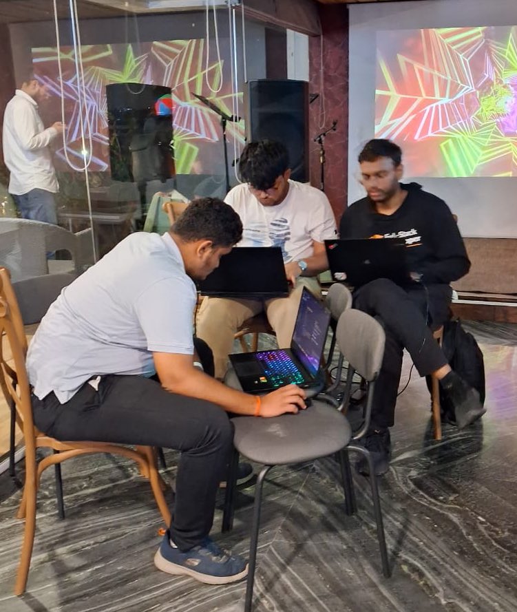 anil kakani (anilk.algo) (@anilk_kakani) on Twitter photo Might have to bust out the Red Bull soon at #AlgoHack. Six hours down, 18 more to go. <a href="/AlgoFoundation/">Algorand Foundation</a>🔥 Might have to bust out the Red Bull soon at #AlgoHack. Six hours down, 18 more to go. <a href="/AlgoFoundation/">Algorand Foundation</a>🔥