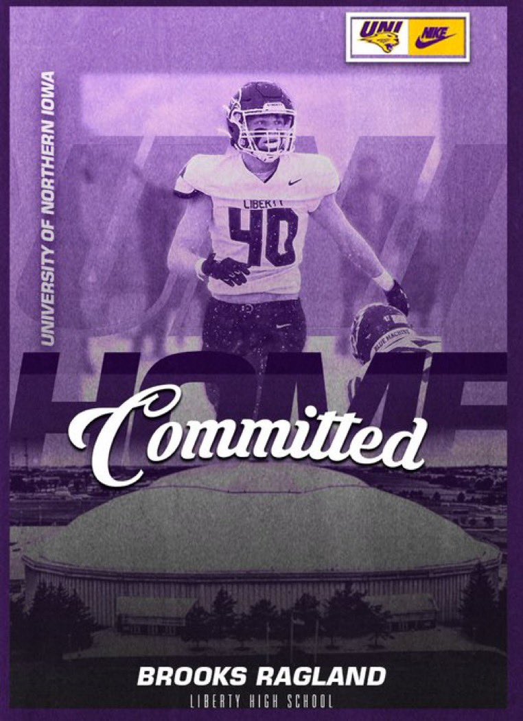 Brooks Ragland (@brooksragland) on Twitter photo After talking with family and friends. I would like to announce my commitment to <a href="/UNIFootball/">UNI Football</a> I am so grateful for this opportunity and it has been a life long dream of mine to play D1 football! #purplehaze #foreverloyal After talking with family and friends. I would like to announce my commitment to <a href="/UNIFootball/">UNI Football</a> I am so grateful for this opportunity and it has been a life long dream of mine to play D1 football! #purplehaze #foreverloyal
