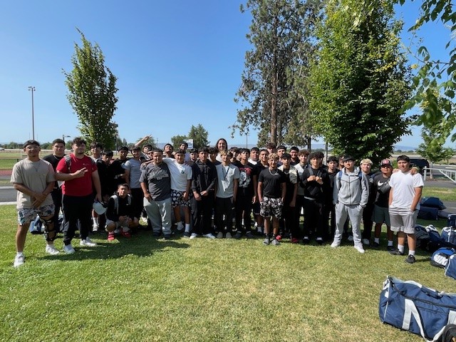 Wapato Wolf Pack football is headed to camp at George Fox University.  Coach Reyes is taking 38 young men to the camp, Go Wolf Pack!!