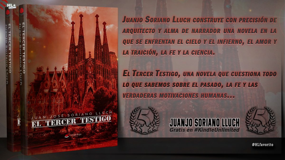 ★★★★★ Con un recorrido profesional admirable y un corazón comprometido con causas sociales, Juanjo Soriano Lluch canaliza toda su experiencia vital en El Tercer Testigo, una obra que combina misterio, amor, espiritualidad y crítica con un pulso narrativo impecable.

El