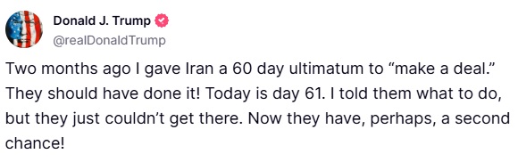 Donald J. Trump Truth Social 06.13.25 07:34 AM EST