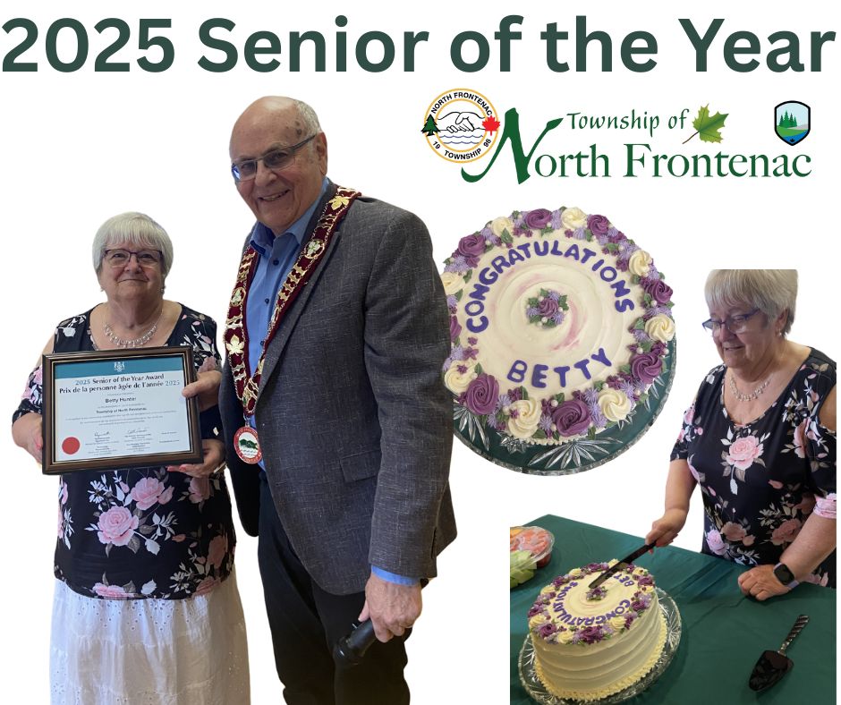 Congratulations Betty Hunter on receiving the 2025 Senior of the Year Award in recognition of your outstanding contributions after age 65 that strengthen and protect our communities. Thank you.
#northfrontenac #infrontenac
