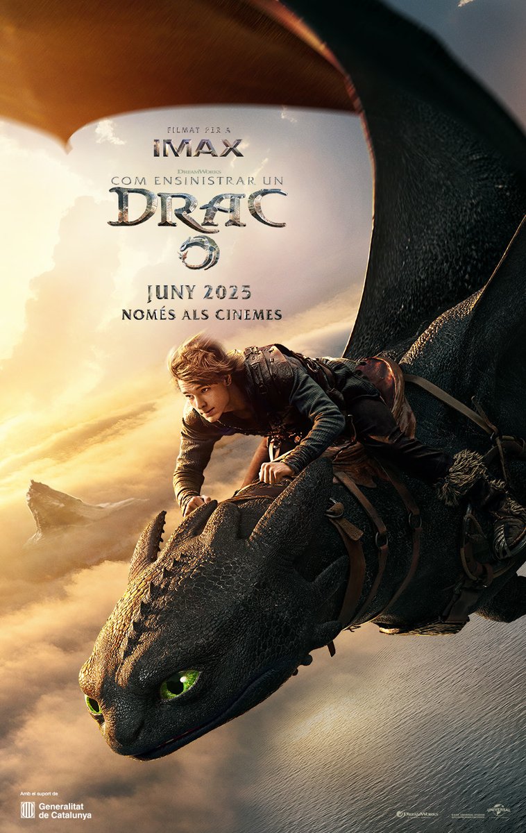 Política Lingüística (@llenguacatalana) on Twitter photo 'Com ensinistrar un drac': estrena en català, a més de 30 cinemes.
🐲 En Singlot, un jove viking, i l'Esdentegat, un drac fúria nocturna, desafien totes les normes del seu món.
🔍 Consulta la cartellera de <a href="/cat_cine/">Cinema i sèries en català</a>.
gen.cat/4l1YhXI 'Com ensinistrar un drac': estrena en català, a més de 30 cinemes.
🐲 En Singlot, un jove viking, i l'Esdentegat, un drac fúria nocturna, desafien totes les normes del seu món.
🔍 Consulta la cartellera de <a href="/cat_cine/">Cinema i sèries en català</a>.
gen.cat/4l1YhXI