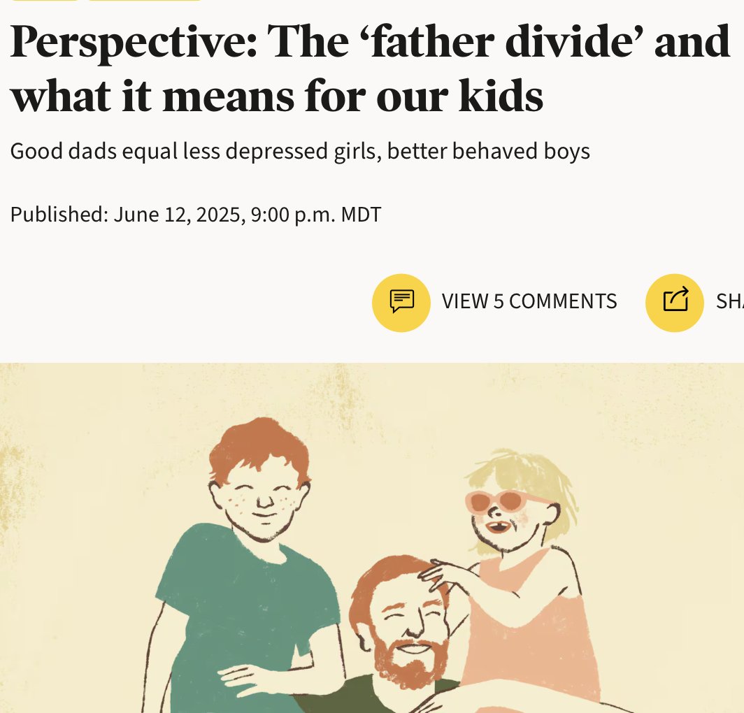 Brad Wilcox (@bradwilcoxifs) on Twitter photo “Dads matter," <a href="/RichardvReeves/">Richard V. Reeves</a> <a href="/Deseret/">Deseret News</a>: "Fatherhood is a load-bearing wall — for healthy families, flourishing kids and for strong communities. States have a vital role to play in creating father-friendly policies, as we show in this report. For too long, the debate over fathers “Dads matter," <a href="/RichardvReeves/">Richard V. Reeves</a> <a href="/Deseret/">Deseret News</a>: "Fatherhood is a load-bearing wall — for healthy families, flourishing kids and for strong communities. States have a vital role to play in creating father-friendly policies, as we show in this report. For too long, the debate over fathers