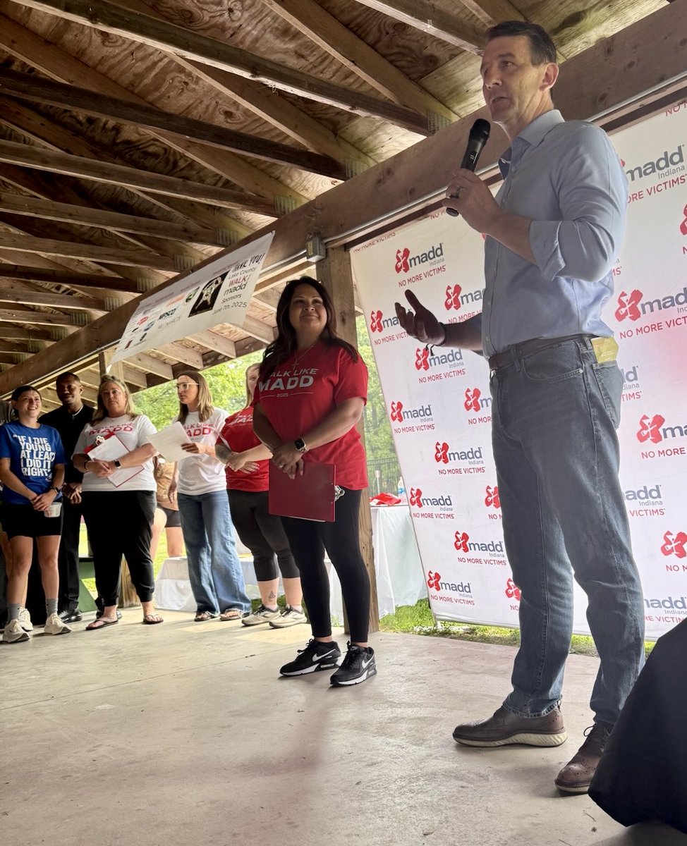 Honored to be able to attend the recent <a href="/MADDNational/">MADD</a> event at the Lake County Fairgrounds in Crown Point. I am grateful for the initiatives of all of the organizers, participants, and members of law enforcement and your impactful work to create safer communities for all of us.
