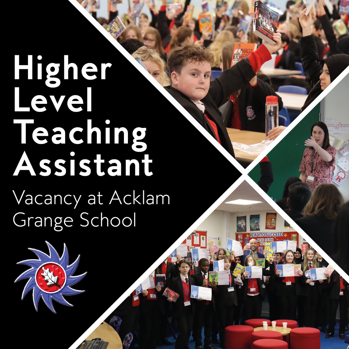 ✨ Higher Level Teaching Assistant vacancy ✨

Acklam Grange are looking for a hardworking individual to join their team of HLTAs and build relationships with young people and provide support for their learning.

For more information, please visit 👇 
acklamgrange.org.uk/higher-level-t…