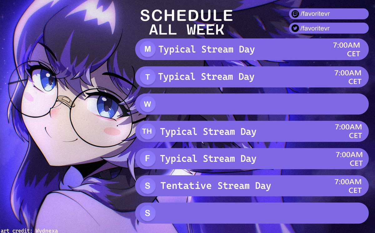 hi!!! im Favorite!! 🖥️✨

a vrc fox streamer who creates chaos with full body trackin/face trackin over on twitch!

want to hear a professional yapper w/custom interactive redeems i add/update all the time that scuffs out? dats me baabbbyyy! 

catch me live sometime: