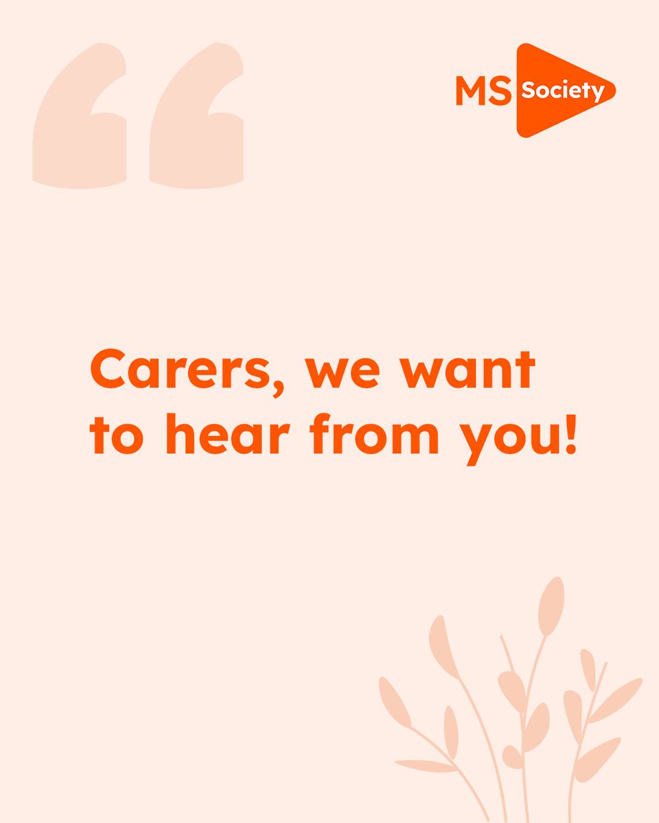 It’s Carers Week, and we’re celebrating unpaid carers 🧡 

Do you care for someone living with MS? 

It’s really important to look after your own mental and physical health. What do you do to unwind?

Share in the comments and let's support each other!

#CarersWeek