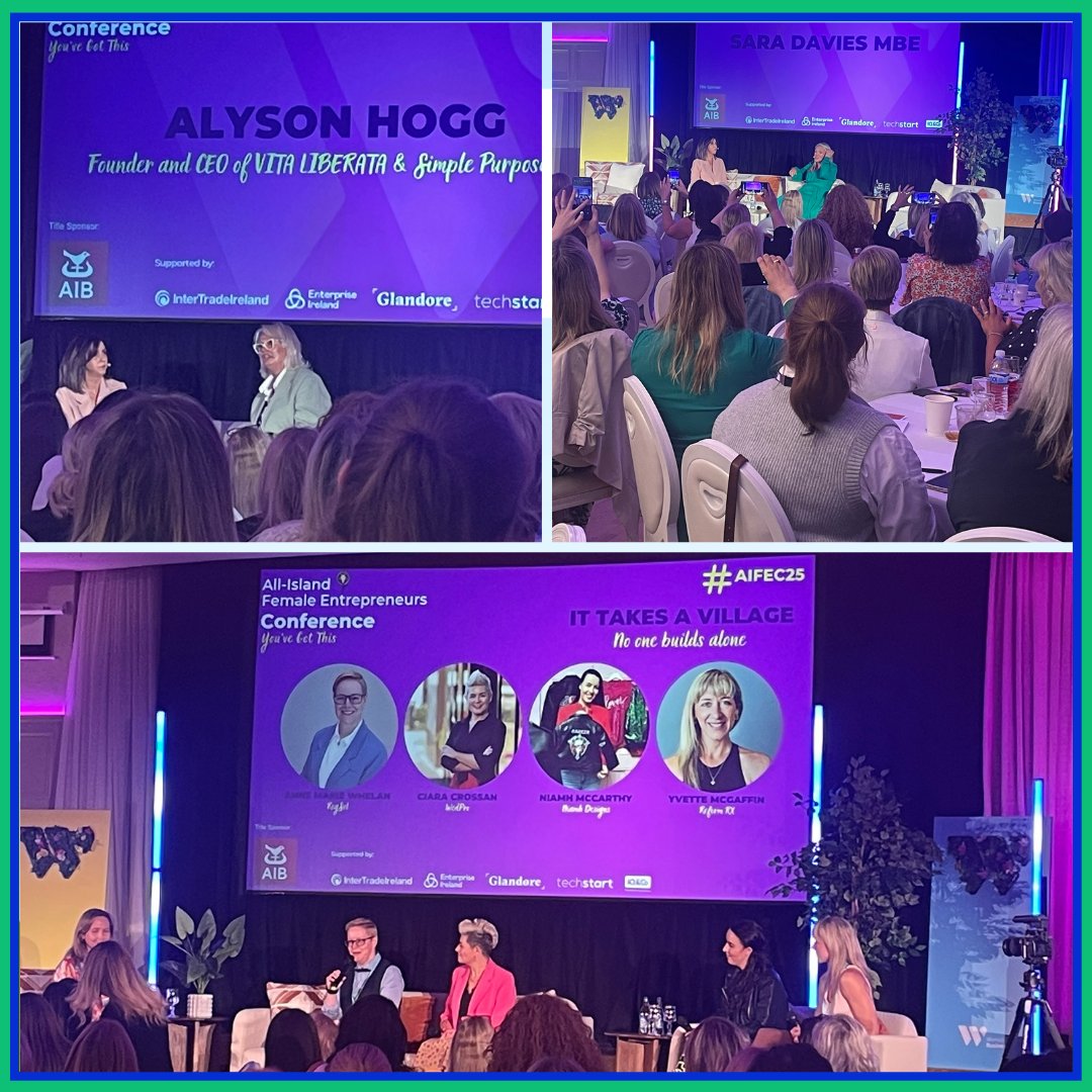 LocalWhere2's tweet image. Some of the incredible speakers from the #WIBNI All-Ireland Conference 
A room full of powerhouse women, honest stories, bold advice, and big inspiration. #AIFEC25 #LocalWhere2 #WomenInBusinessNI