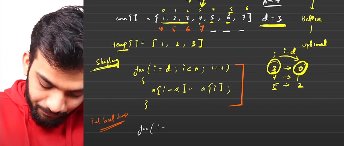 ANSH_BUILDS's tweet image. Day 14 of #100Days0fCode (13 june)
- Did arrays part 2
The subtopics include:-
rotate arra y by k places,
move zeroes to the end,
union & intersection of sorted arrays